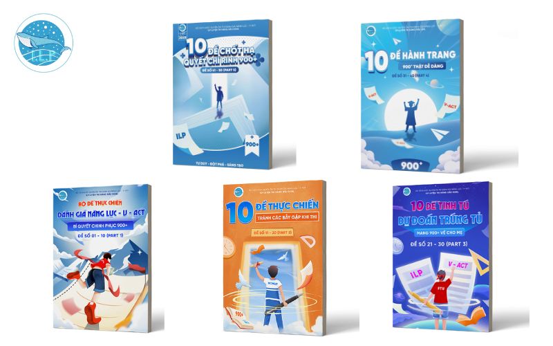Bộ sách ôn thi trọng tâm V - ACT từ ILP Cá Voi Xanh