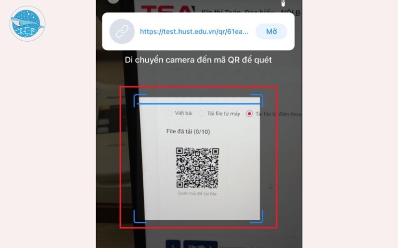Dùng Camera và quét mã QRCODE (như Zalo, Viber…) để quét mã hiển thị tại mục này.